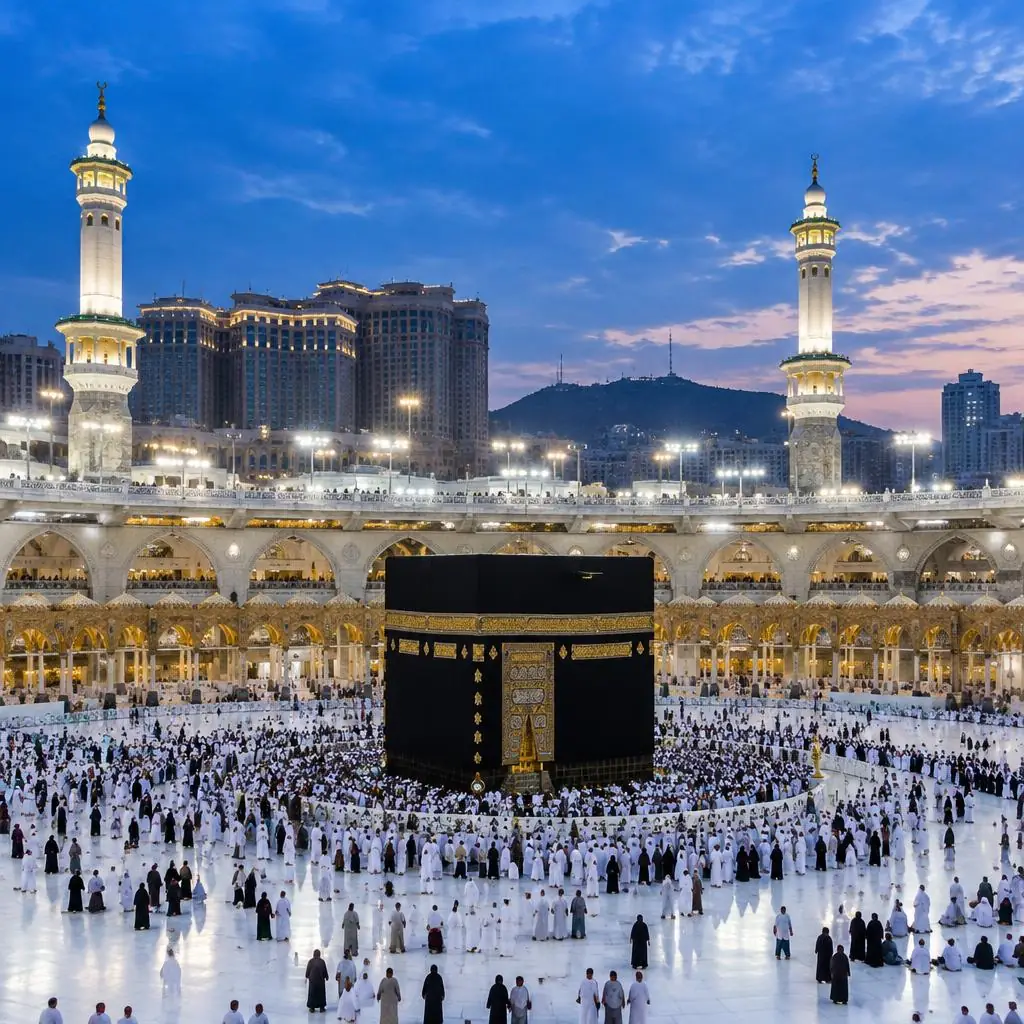 La Kaaba et la Grande Mosquée à La Mecque